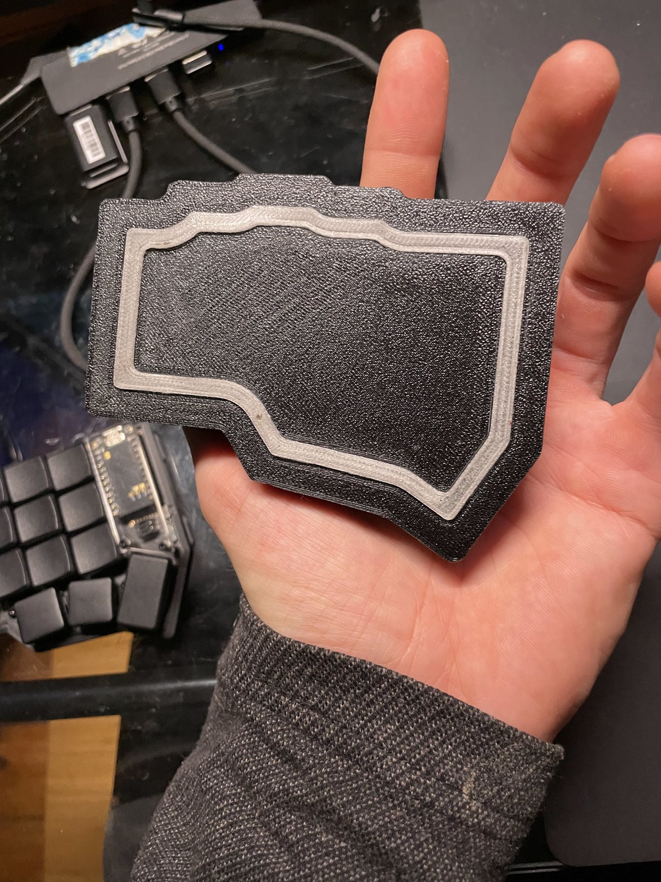 First underside with a full printed TPU foot