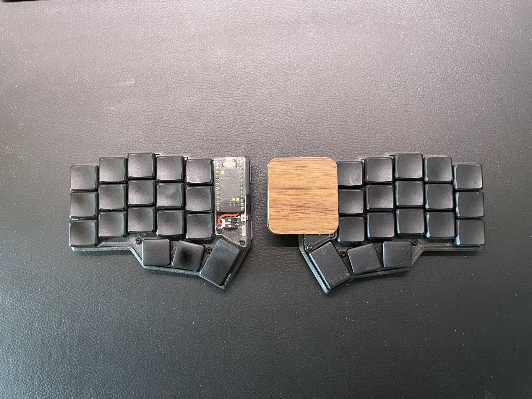 Both halves from above